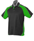 Aussie Pacific Panorama Men's Polo Shirt 1309 Casual Wear Aussie Pacific Black/Kawa Green/White S 