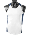 Aussie Pacific Premier Kids Singlet 3101 Casual Wear Aussie Pacific White/Navy 6 