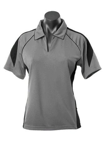 Aussie Pacific Premier Ladies Polo Shirt 2301 Casual Wear Aussie Pacific Ashe/Black 8 