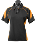 Aussie Pacific Premier Ladies Polo Shirt 2301 Casual Wear Aussie Pacific Black/Gold 8 