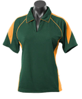 Aussie Pacific Premier Ladies Polo Shirt 2301 Casual Wear Aussie Pacific Bottle/Gold 8 