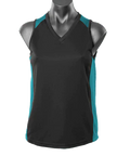 Aussie Pacific Premier Ladies Singlet 2101 Casual Wear Aussie Pacific Black/Teal 8 