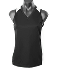 Aussie Pacific Premier Ladies Singlet 2101 Casual Wear Aussie Pacific Black/White 8 