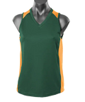 Aussie Pacific Premier Ladies Singlet 2101 Casual Wear Aussie Pacific Bottle/Gold 8 