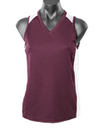 Aussie Pacific Premier Ladies Singlet 2101 Casual Wear Aussie Pacific Burgundy/White 8 