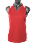 Aussie Pacific Premier Ladies Singlet 2101 Casual Wear Aussie Pacific Red/White 8 