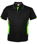 Aussie Pacific Tasman Kids Polo Shirt 3311 Casual Wear Aussie Pacific Black/Neon Green 6 