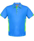 Aussie Pacific Tasman Kids Polo Shirt 3311 Casual Wear Aussie Pacific Cyan/Neon Green 6 