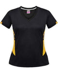 Aussie Pacific Tasman Ladies Tees 2211 Casual Wear Aussie Pacific Black/Gold 8 