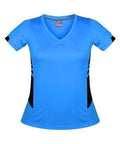 Aussie Pacific Tasman Ladies Tees 2211 Casual Wear Aussie Pacific Cyan/Black 8 