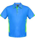 Aussie Pacific Tasman Men's Polo Shirt 1311 Casual Wear Aussie Pacific Cyan/Neon Green S 