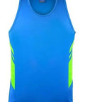 Aussie Pacific Men's Tasman Singlet 1111 Casual Wear Aussie Pacific Cyan/Neon Green S 