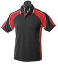 Aussie Pacific Men's Murray Polo Shirt 1300 Casual Wear Aussie Pacific Black/Red/White S 