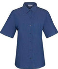 Aussie Pacific Ladies Belair Short Sleeve Shirt 2905S Corporate Wear Aussie Pacific Navy 4 