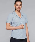 Aussie Pacific Ladies Epsom Short Sleeve Shirt  2907S Corporate Wear Aussie Pacific   