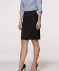 Aussie Pacific Ladies Knee Length Skirt 2802 Corporate Wear Aussie Pacific Black 4 