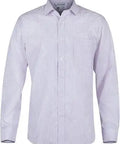 Aussie Pacific Men's Bayview Long Sleeve Shirt 1906L Corporate Wear Aussie Pacific White/Pink XXS 