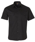 Cotton Work Shirt WT01 Work Wear Australian Industrial Wear S Black 