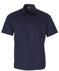 Cotton Work Shirt WT01 Work Wear Australian Industrial Wear S Navy 