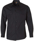 Cotton Work Shirt WT02 Work Wear Australian Industrial Wear S Black 