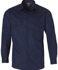 Cotton Work Shirt WT02 Work Wear Australian Industrial Wear S Navy 