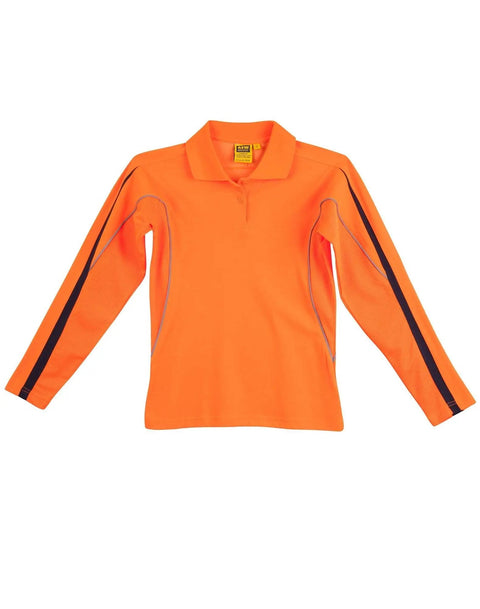 Hi-vis Legend Long Sleeve Polo Ladies SW34A Metro Workwear.