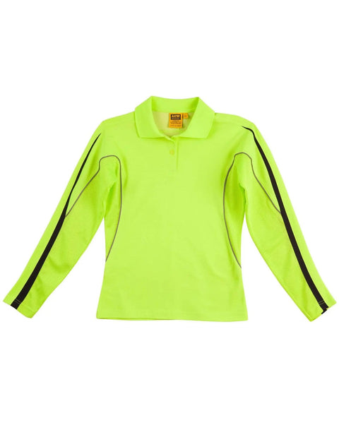 Hi-vis Legend Long Sleeve Polo Ladies SW34A Metro Workwear.