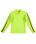 Australian Industrial Wear Work Wear Yellow/Navy / 8 HI-VIS LEGEND LONG SLEEVE POLO Ladies SW34A