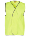 Hi-vis Safety Vest Adult SW02A Work Wear Australian Industrial Wear S-M Yellow 