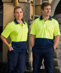 High Visibility Cooldry Short Sleeve Polo SW01CD Work Wear Australian Industrial Wear   