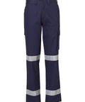 Ladies' Heavy Cotton Drill Cargo Pants With 3m Tapes WP15HV Work Wear Australian Industrial Wear 8 Navy 