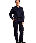 Ladies' Heavy Cotton Drill Cargo Pants WP15 Work Wear Australian Industrial Wear   