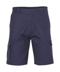 Men's Heavy Cotton Drill Cargo Shorts WP06 Work Wear Australian Industrial Wear 77R Navy 