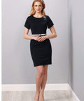 BENCHMARK Ladies’ Poly/Viscose Stretch, Short Sleeve Dress M9282 Corporate Wear Benchmark   