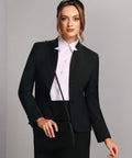 BENCHMARK Ladies’ Wool Blend Stretch Reverse Lapel Jacket M9202 Corporate Wear Benchmark   