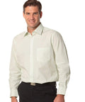 BENCHMARK Men's Balance Stripe Long Sleeve Shirt M7232 Corporate Wear Benchmark Mint/White 38 