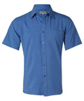 BENCHMARK Men's CoolDry Short Sleeve Shirt M7600S Corporate Wear Benchmark Royal 38 