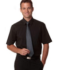 BENCHMARK Men's Cotton/Poly Stretch Short Sleeve Shirt M7020S Corporate Wear Benchmark   