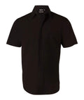 BENCHMARK Men's Cotton/Poly Stretch Short Sleeve Shirt M7020S Corporate Wear Benchmark Black 40 