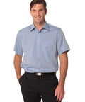 BENCHMARK Men's Fine Chambray Short Sleeve Shirt M7011 Corporate Wear Benchmark   