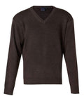 BENCHMARK V Neck Wool/Acrylic Knit Jumper WJ01 Corporate Wear Benchmark Charcoal S 