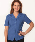 BENCHMARK Women's CoolDry Short Sleeve Overblouse M8614S Corporate Wear Benchmark Royal 6 