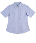 BENCHMARK Women's CVC Oxford Short Sleeve Shirt M8040S Corporate Wear Benchmark Blue 6 