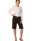 BENCHMARK Women's Poly/Viscose Stretch Knee Length Flexi Waist Shorts M9441 Corporate Wear Benchmark   