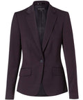 BENCHMARK Women's Poly/Viscose Stretch One Button Cropped Jacket M9205 Corporate Wear Benchmark Black 6 