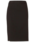 BENCHMARK Women's Wool Blend Stretch Mid Length Lined Pencil Skirt M9470 Corporate Wear Benchmark Charcoal 6 