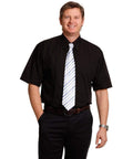 BENCHMARKMen's Poplin Short Sleeve Business Shirt BS01S Corporate Wear Benchmark   