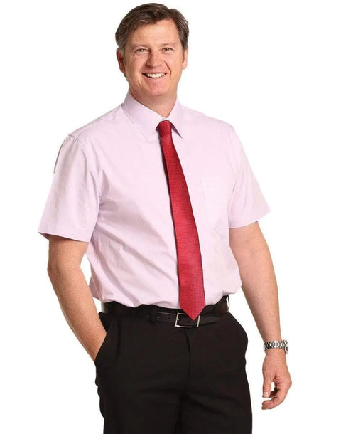 Men's CVC Oxford Short Sleeve Shirt M7040S Corporate Wear Benchmark   