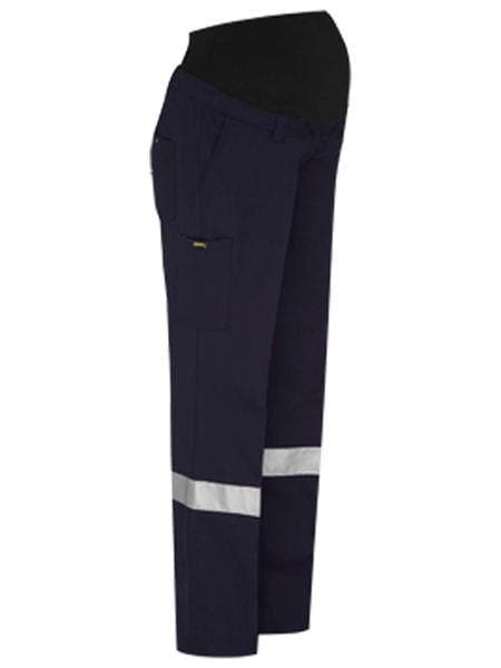 Bisley Workwear Work Wear Bisley WOMENS 3M TAPED MATERNITY DRILL WORK PANT BPLM6009T