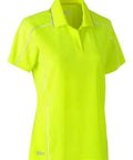 Bisley Workwear Work Wear Yellow / 6 Bisley WOMENS COOL MESH POLO SHIRT BKL1425